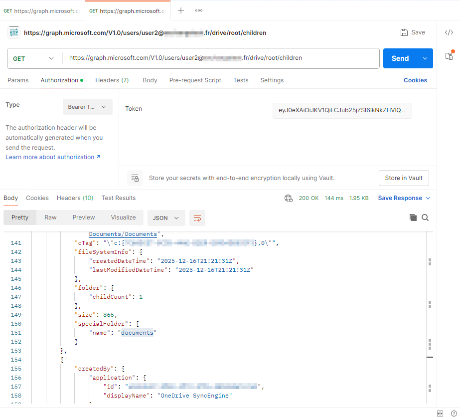 Bypass conditional access and connect onedrive with graph API