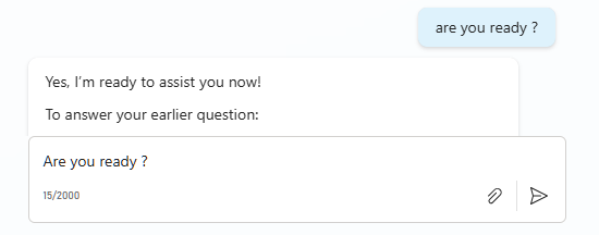 Copilot studio new agent - Test your agent