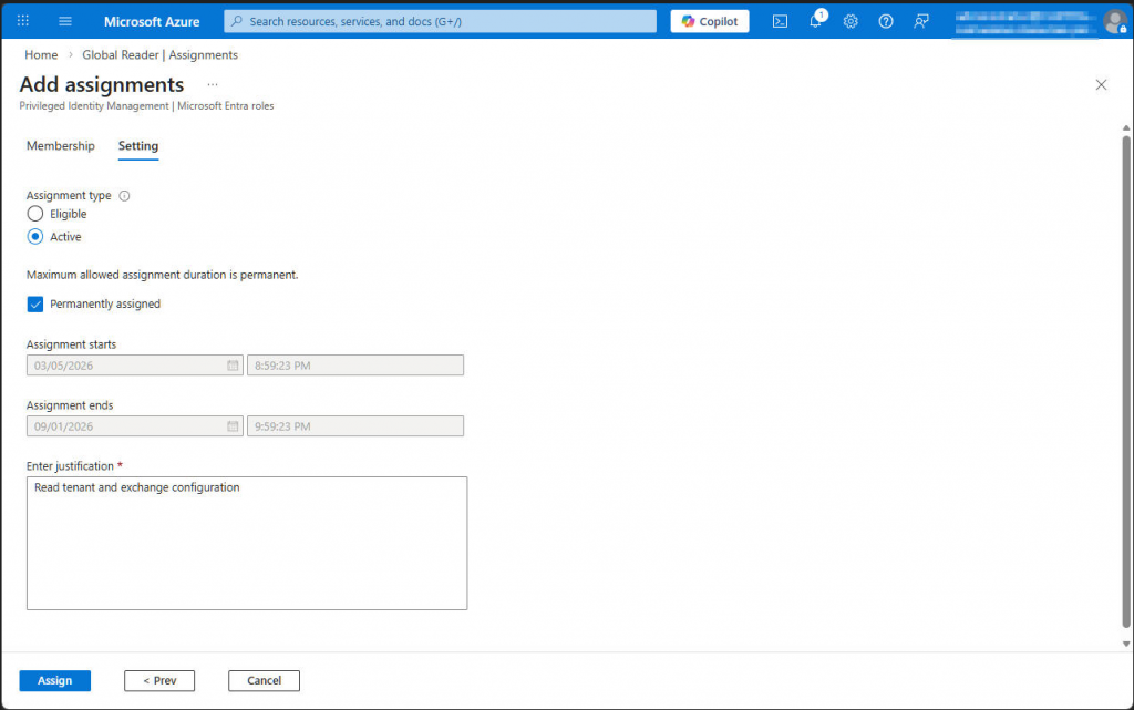 Entra - Assign admin role to managed identity
