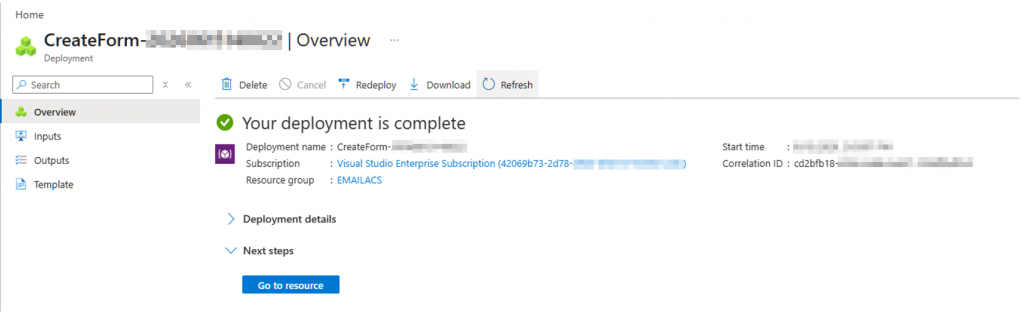 Create email communication service