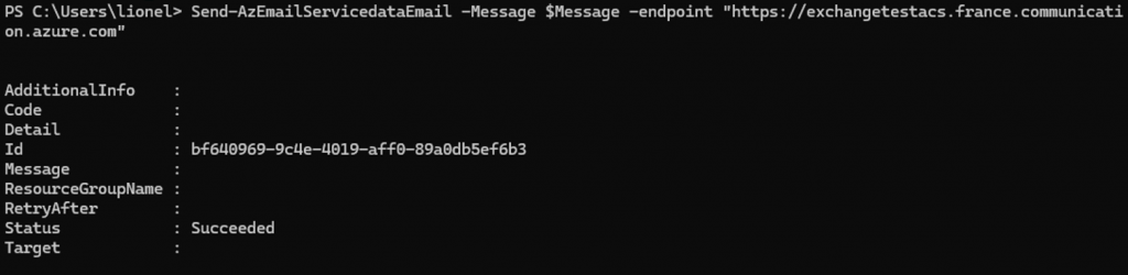 Test ACS Email OAuth2.0