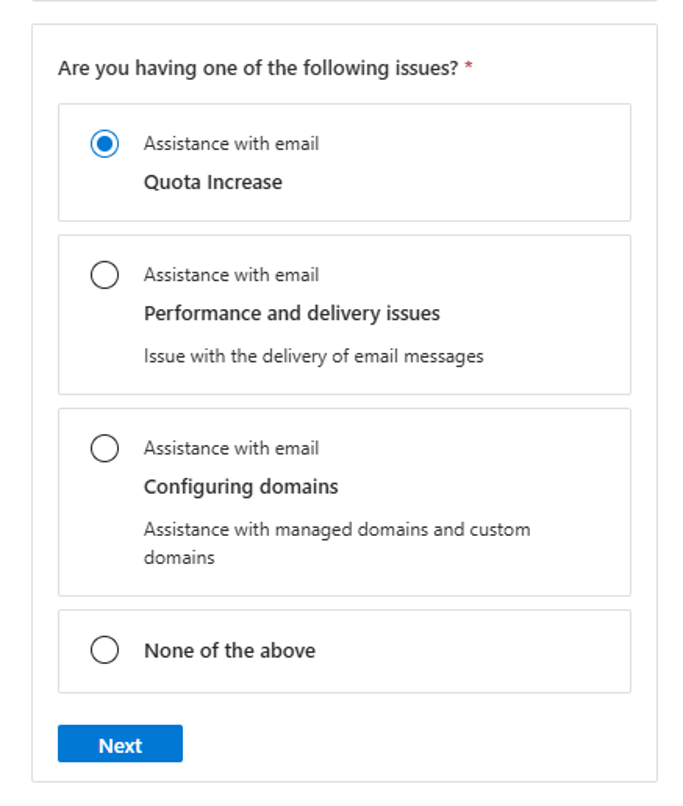 Increase quota limits